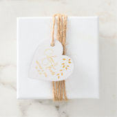 Étiquette-cadeau Balise Botanique Gold Foil + Sage Green Faver (Avec boite)