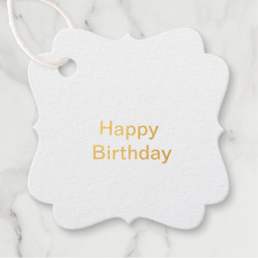 Étiquette-cadeau Balise cadeau d'anniversaire heureuse (Devant)