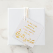 Étiquette-cadeau Balise Cadeau de l'enseignant de musique Foil - "C (Avec boite)