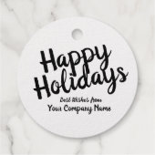 Étiquette-cadeau Balise cadeau pour petite entreprise simple (Dos)