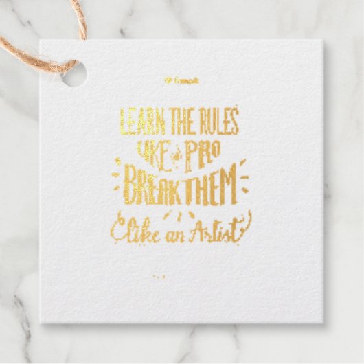 Étiquette-cadeau balise de faveur (Devant)