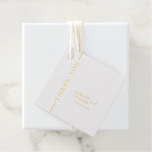 Étiquette-cadeau Balise de préférence Foil mariage