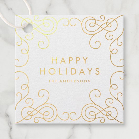 Étiquette-cadeau Balise Fhuile Fête Défiler Favoriser (Devant)