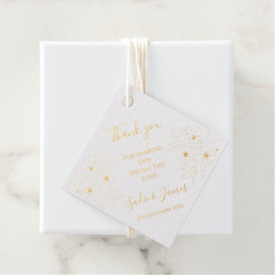 Étiquette-cadeau balise Foil Anemone Favor
