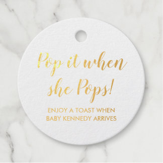 Étiquette-cadeau Balise Foil Favor