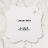 Étiquette-cadeau Balise Foil Favor (Dos)