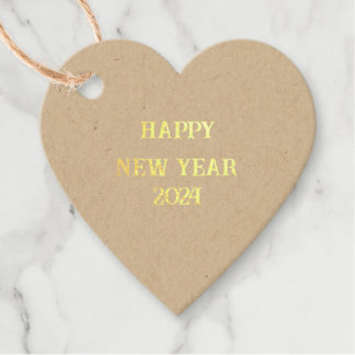 Étiquette-cadeau Balise Foil Favor 2024