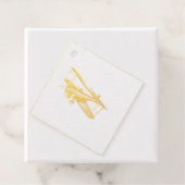 Étiquette-cadeau Balise Foil Favor Bi-plane rouge (Avec boite)