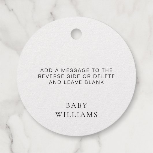 Étiquette-cadeau Balise Foil Foil Favor Parsemée D'Amour (Dos)