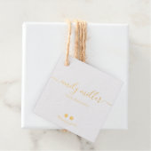Étiquette-cadeau Balise Hang du script de calligraphie blanc person (Avec boite)