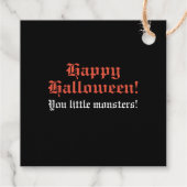 Étiquette-cadeau Balise Happy Halloween Foil Favor (Dos)