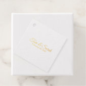 Étiquette-cadeau Balise mariage Foil Ajouter une photo Favoriser (Avec boite)