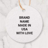 ÉTIQUETTE-CADEAU BALISES CADEAUX DE STYLE DE TEXTE MINIMAL SIMPLE (Dos)