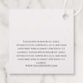 Étiquette-cadeau Balises d'accrochage de l'huile de marque géométri (Dos)