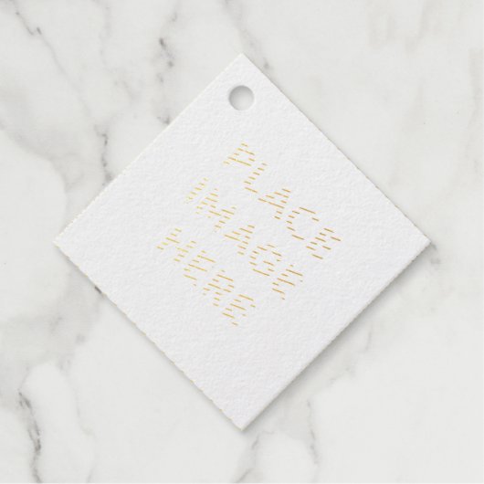Étiquette-cadeau Balises de préférence Foil Diamond (Devant)