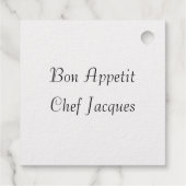 Étiquette-cadeau Balises de préférence pour la fourchette, le coute (Dos)