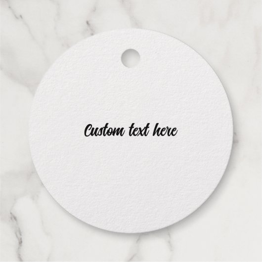 Étiquette-cadeau Balises Foil Foil or personnalisées (Dos)