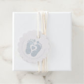 Étiquette-cadeau Bébé mignon faisant potion petits pieds (Avec boite)