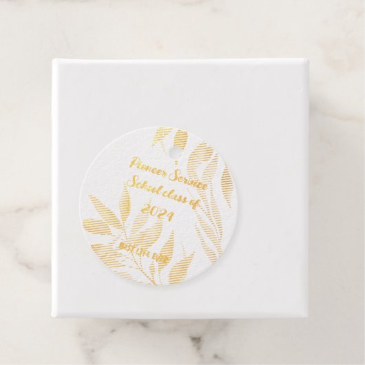 Étiquette-cadeau Best Life Ever - Pioneer School class of 2024 (Avec boite)