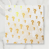 Étiquette-cadeau Black and Gold Murder Mystery Party (Devant)