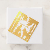 Étiquette-cadeau Bois Rouge À Riding Fleurs De Bois Avec Loup (Avec boite)