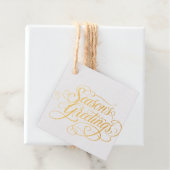 Étiquette-cadeau Bonnes Fêtes (Avec boite)