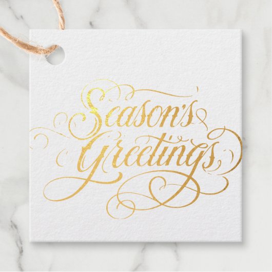 Étiquette-cadeau Bonnes Fêtes (Devant)