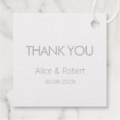 Étiquette-cadeau Botanical Glamour | Balises d'or (Dos)