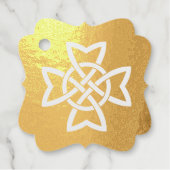 Étiquette-cadeau Boucles de noeuds Celtiques irlandais entrelacées  (Devant)