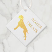 Étiquette-cadeau Boxer allemand chien (Devant)