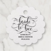 Étiquette-cadeau Bride To Bee - Merci (Dos)