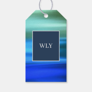 Étiquette cadeau Brushed Blues WLY