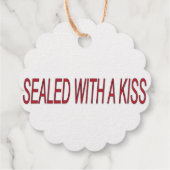 Étiquette-cadeau cadeau romantique de la Saint Valentin scellé d'un (Dos)