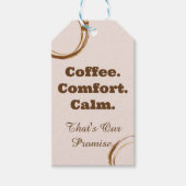 Étiquette Cadeau Café Confort Calme (Devant)