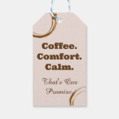Étiquette Cadeau Café Confort Calme (Dos)