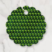 Étiquette-cadeau Caméléon vert mignon (Dos)