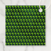 Étiquette-cadeau Caméléon vert mignon (Dos)