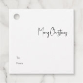 Étiquette Cadeau Carré de Noël moderne (Devant)