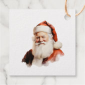 Étiquette-cadeau Carte de visite du Père Noël Imprimer l'or (Dos)