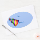 Étiquette cadeau Casquette anniversaire (Enveloppe)