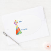 Étiquette cadeau Casquette pour requins de fête d' (Enveloppe)