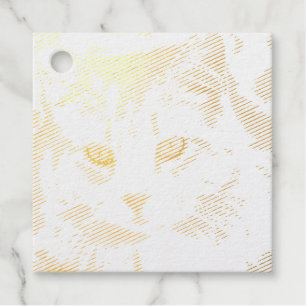 Étiquette-cadeau Cat