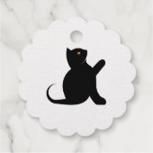 Étiquette-cadeau Cat dit bonjour (Dos)