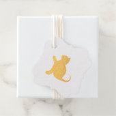 Étiquette-cadeau Cat dit bonjour (Avec boite)
