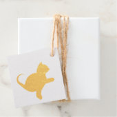 Étiquette-cadeau Cat dit bonjour (Avec boite)