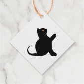 Étiquette-cadeau Cat dit bonjour (Dos)