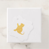 Étiquette-cadeau Cat dit bonjour (Avec boite)