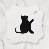 Étiquette-cadeau Cat dit bonjour (Dos)
