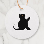 Étiquette-cadeau Cat dit bonjour (Dos)