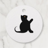 Étiquette-cadeau Cat dit bonjour (Dos)